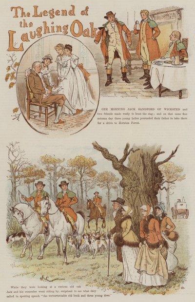 La leggenda della quercia ridente da Randolph Caldecott